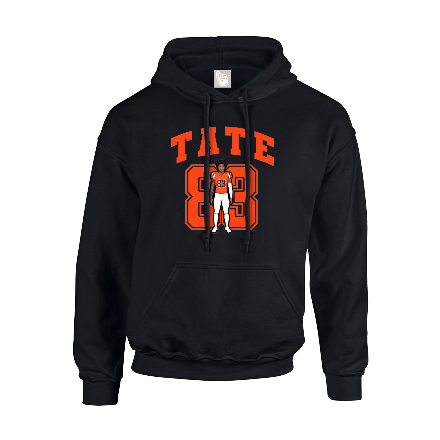 Hoodie — Number in Black