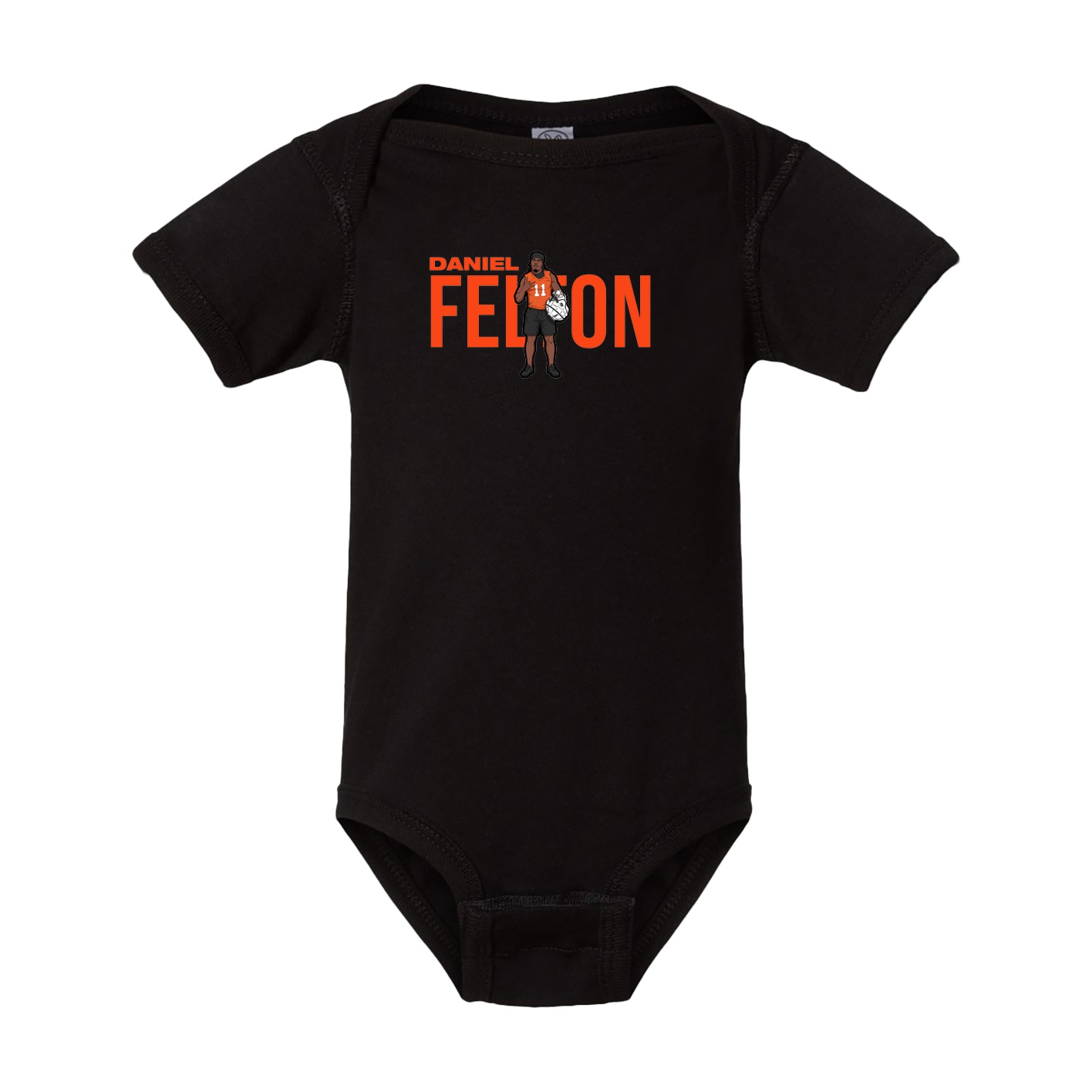 Baby Onesie — Player Name in Black