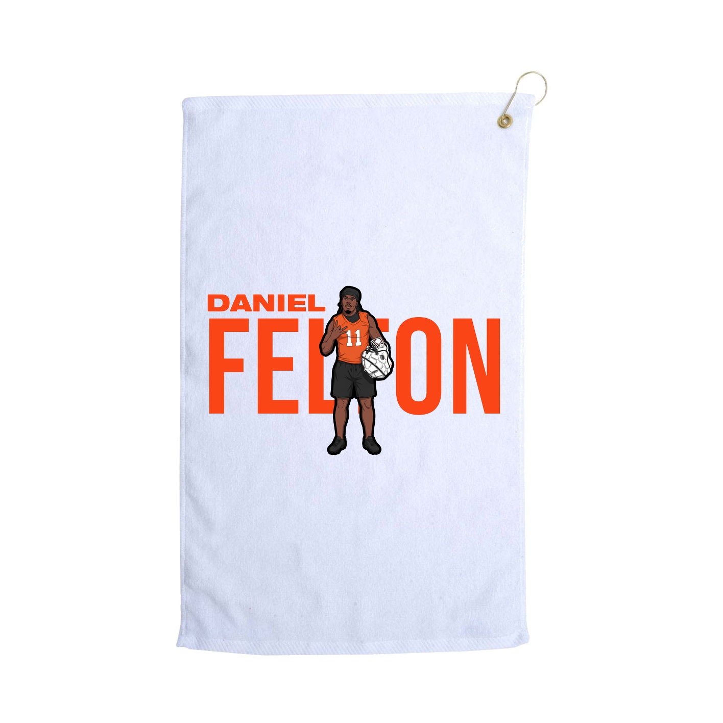 Golf Towel — Player Name in White