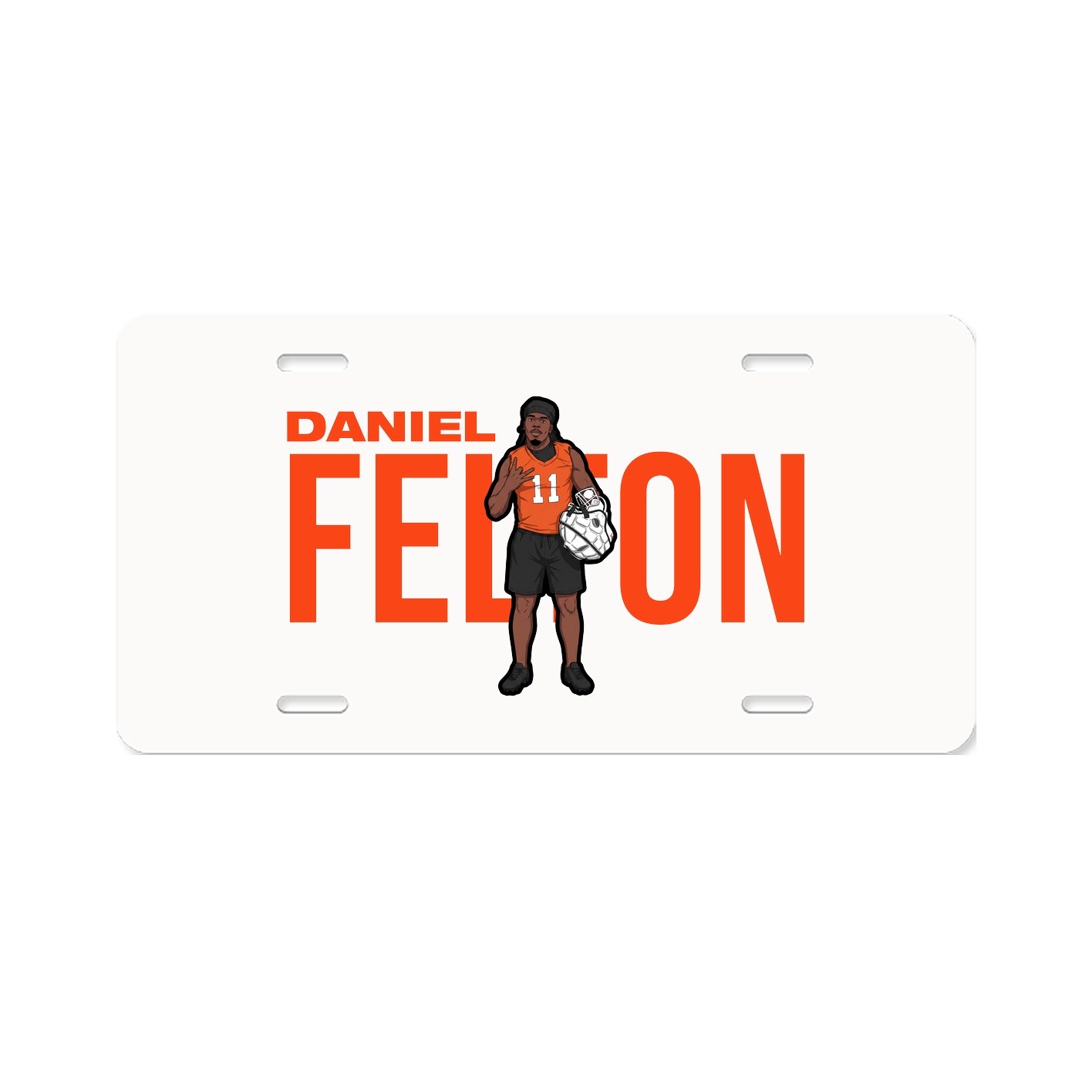 License Plate — Player Name in Classic