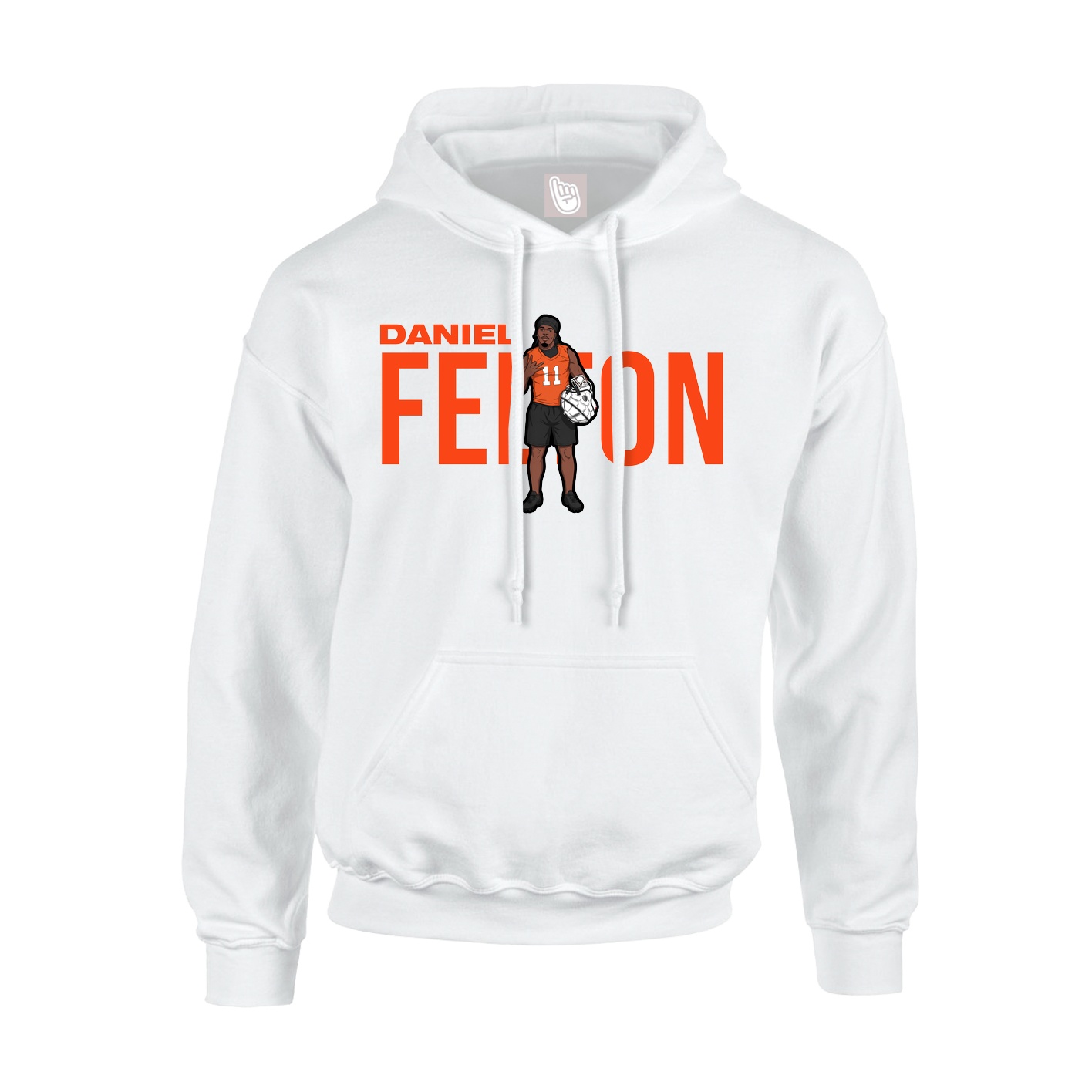 Hoodie — Player Name in White