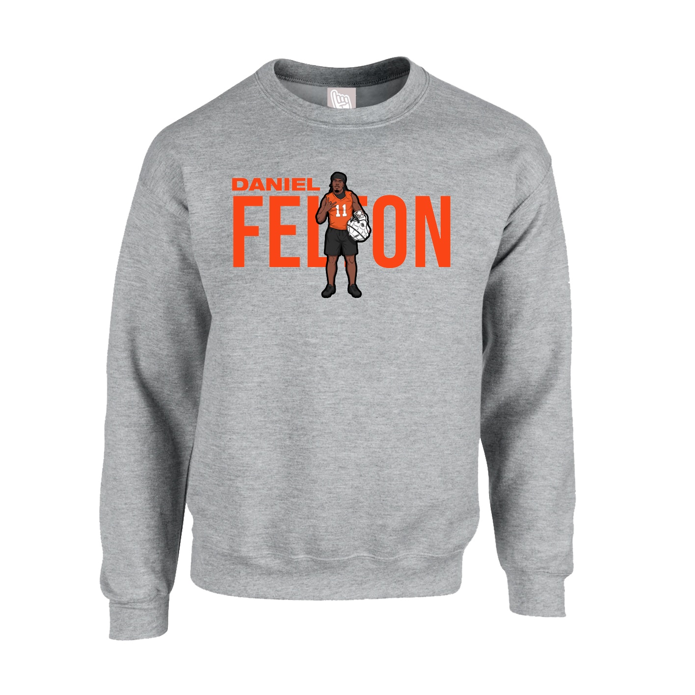 Fleece Crew — Player Name in Grey