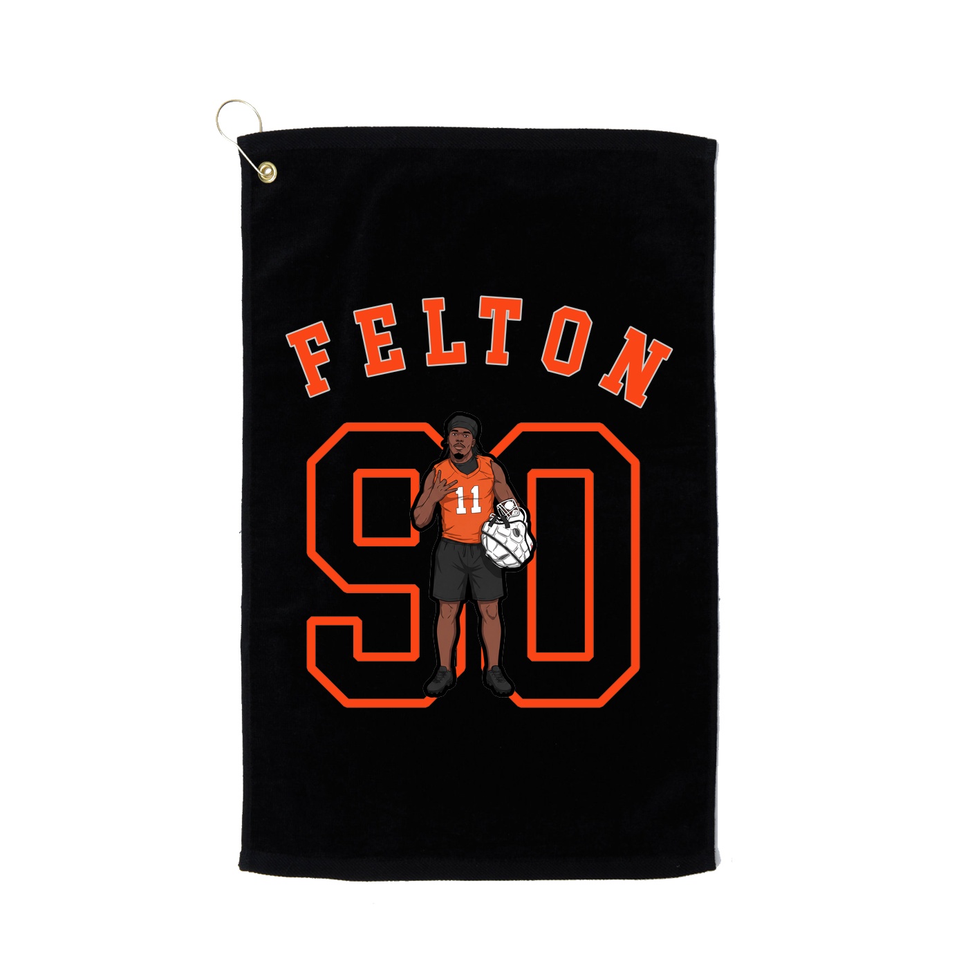 Golf Towel — Shirsey Arch in Black
