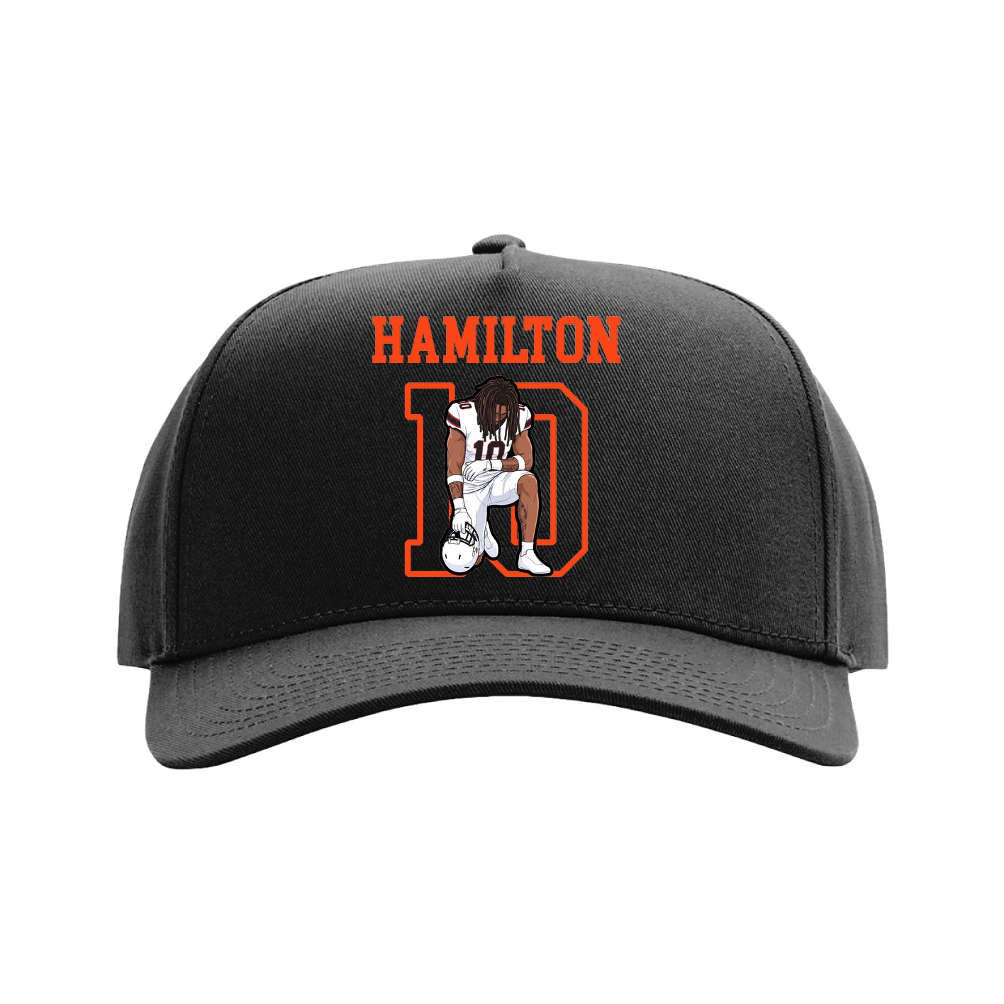 Full Fabric Five-Panel Champ Cap — Shirsey in Black