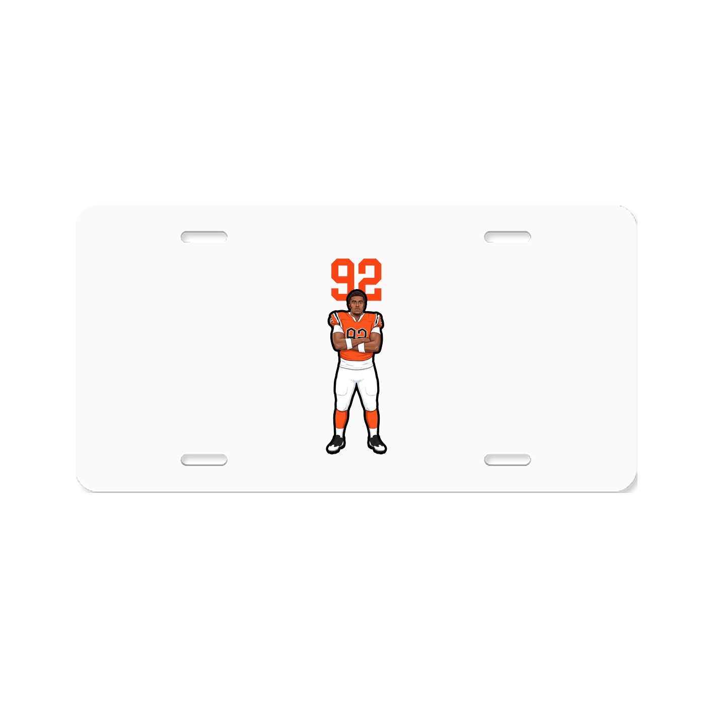License Plate — Number Top in Classic
