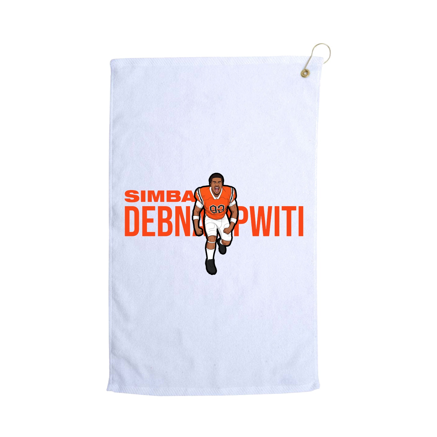 Golf Towel — Player Name in White