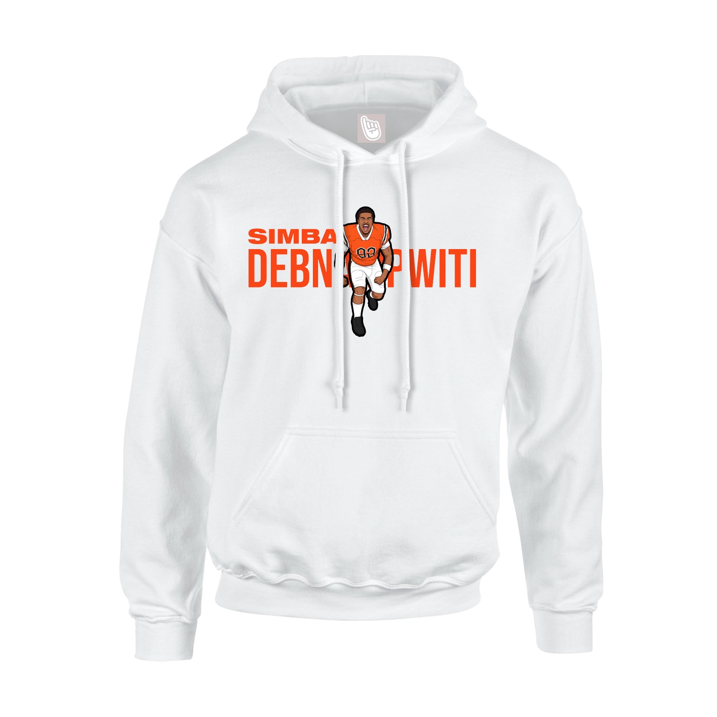 Youth Hoodie — Player Name in White