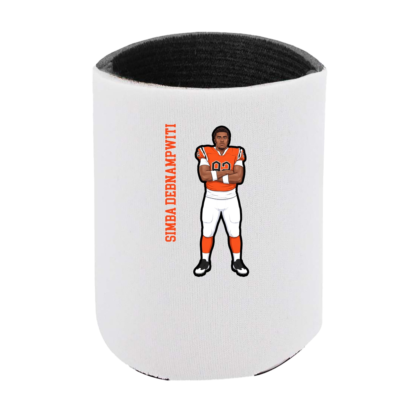 Can Holder — Name Vertical in White
