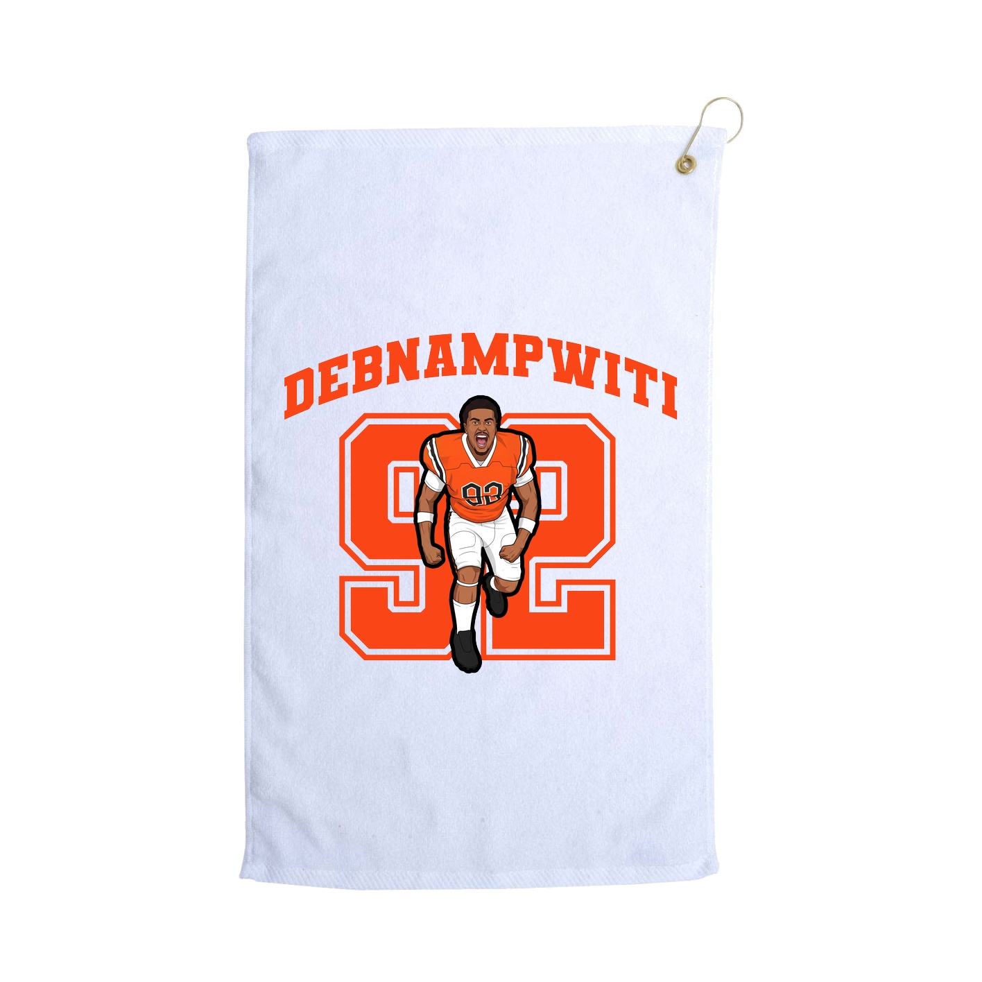 Golf Towel — Number in White