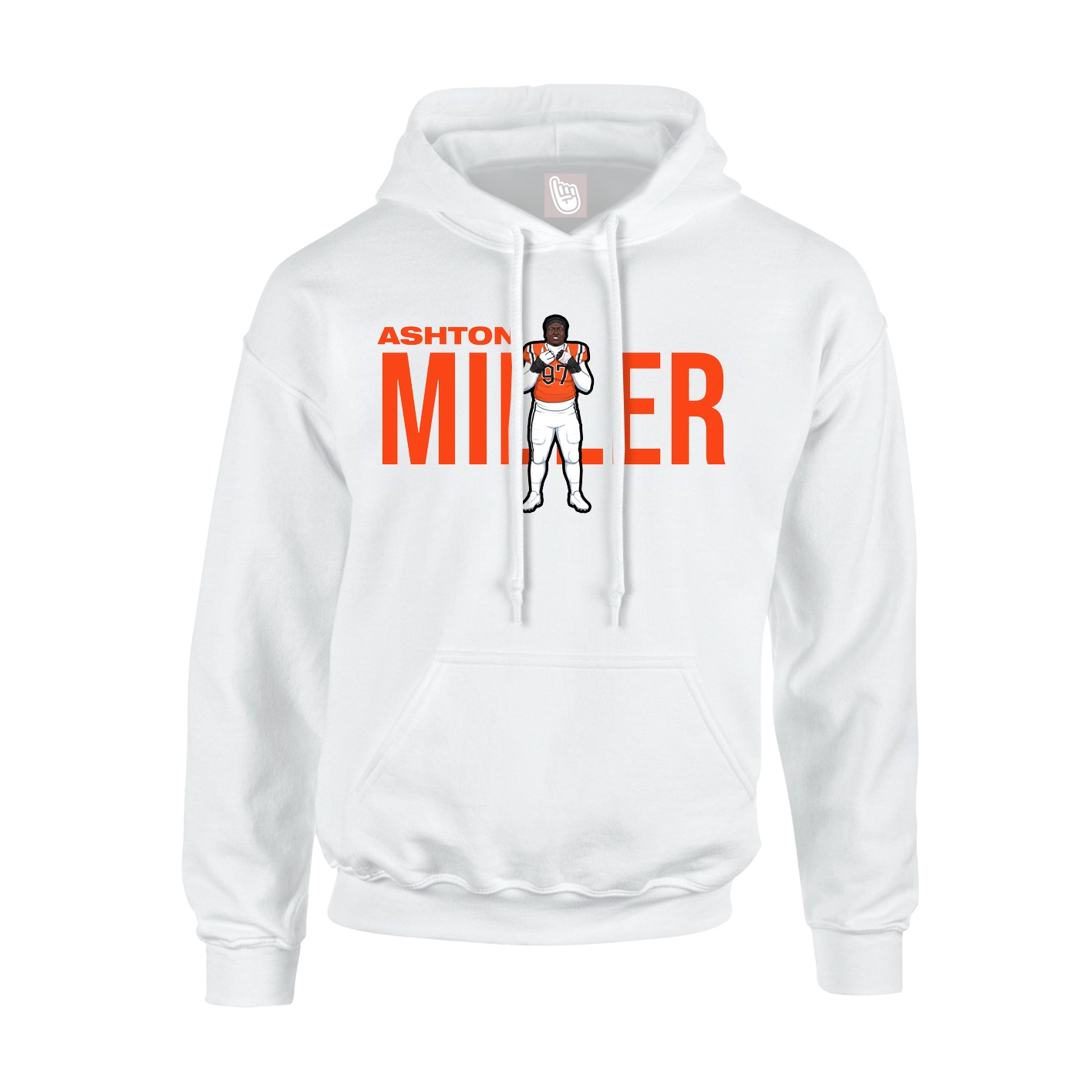 Hoodie — Player Name in White