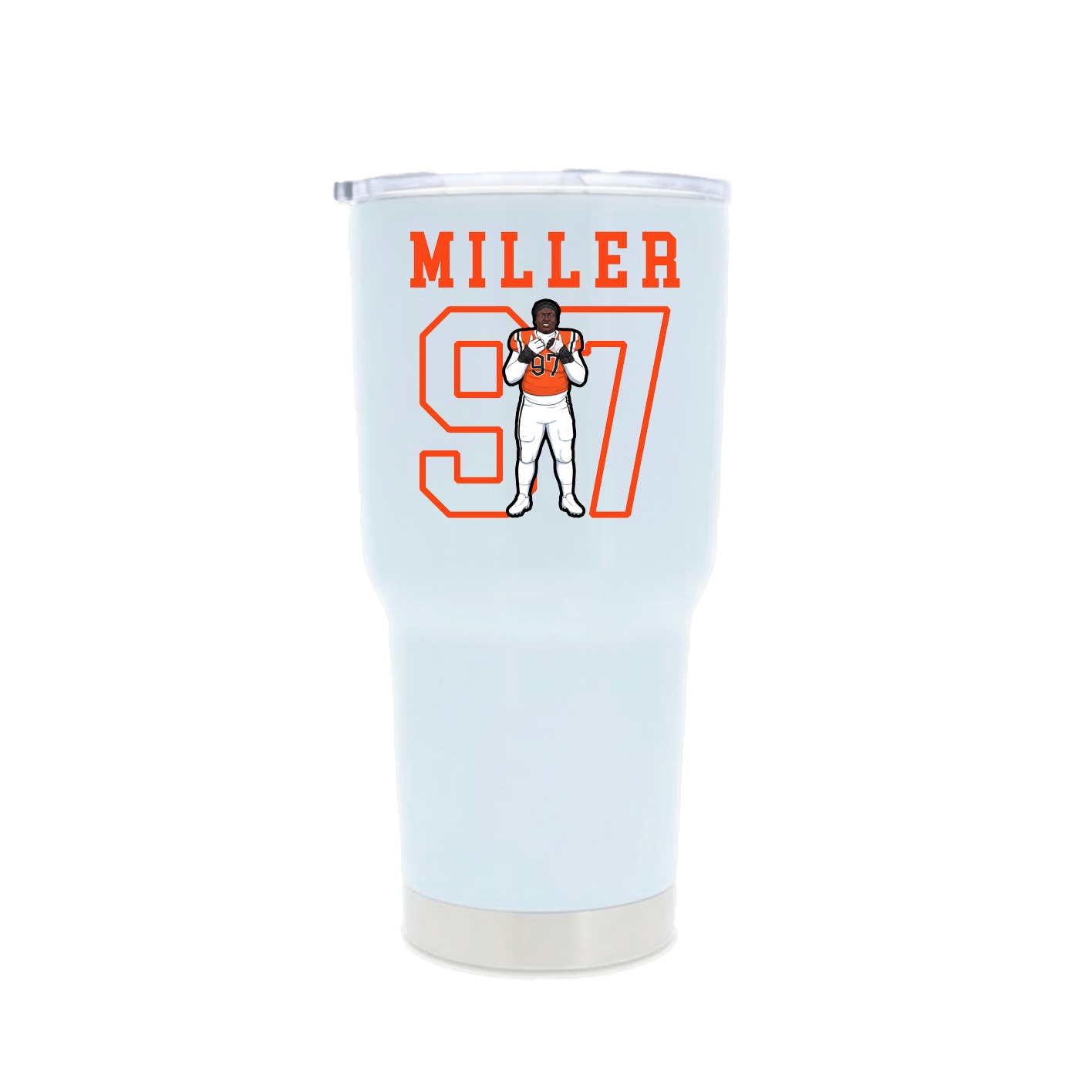 30oz Stainless Steel Tumbler — Shirsey in White