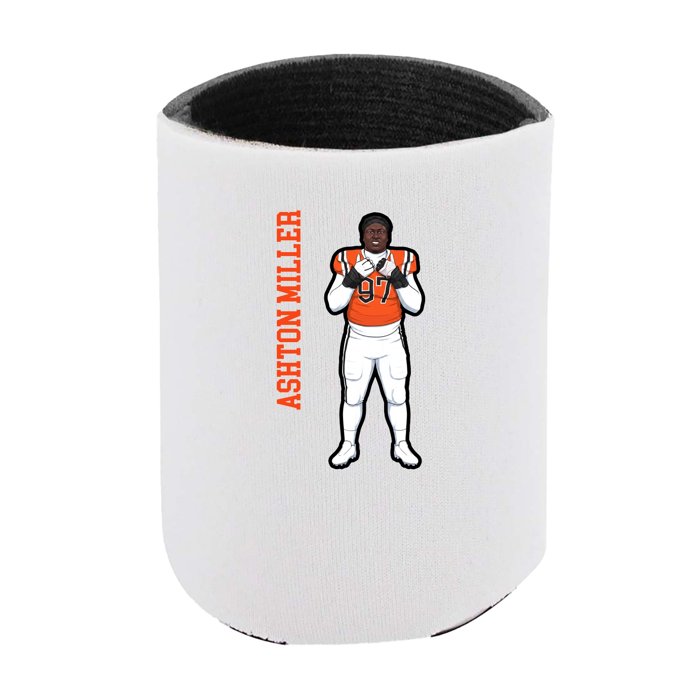 Can Holder — Name Vertical in White