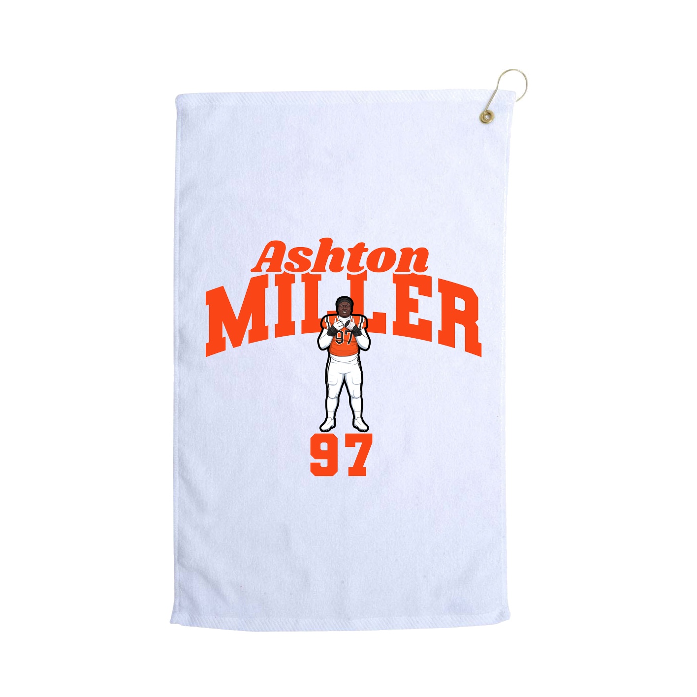 Golf Towel — Signature Arch in White
