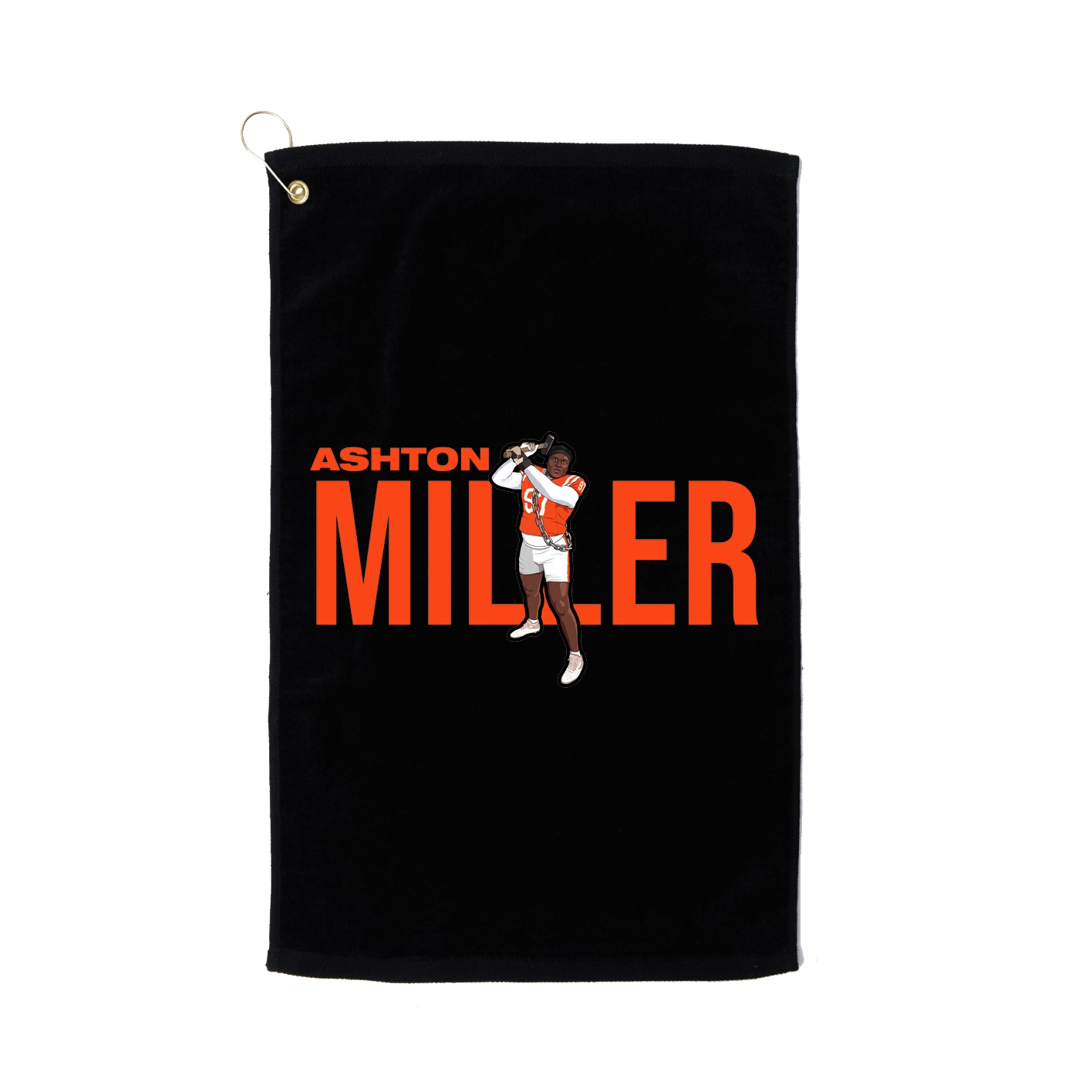 Golf Towel — Player Name in Black