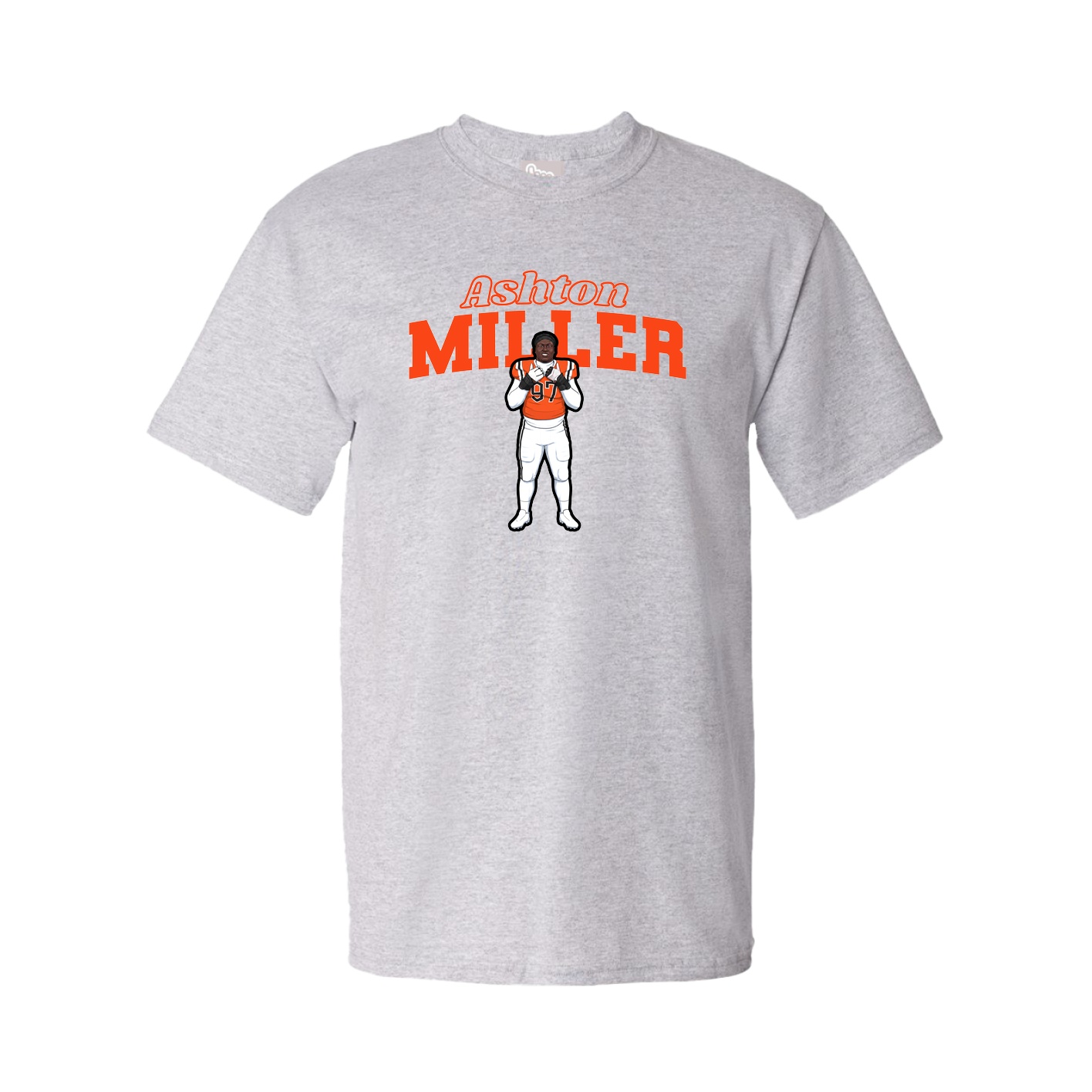 Youth Tee — Name Arch in Grey