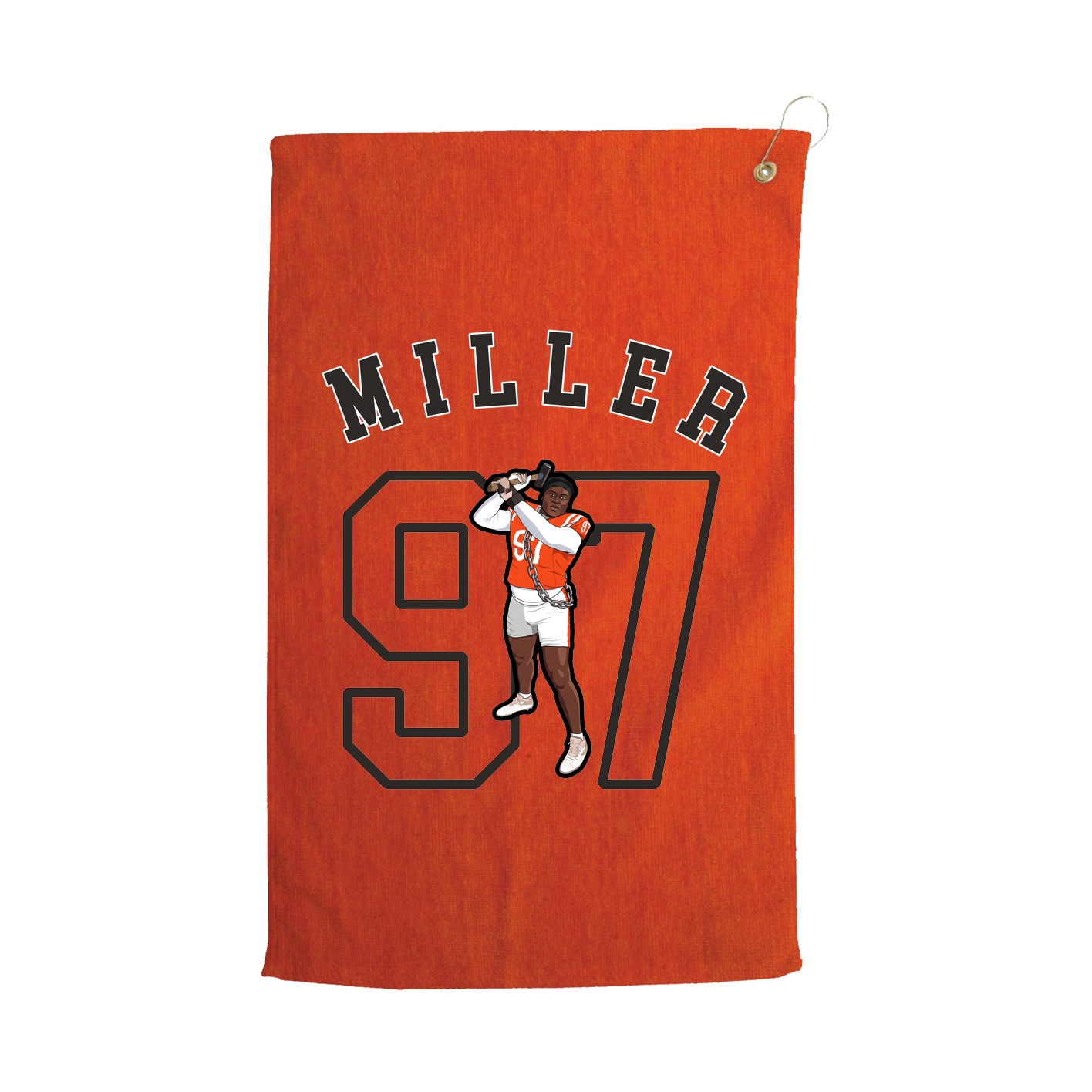 Golf Towel — Shirsey Arch in Orange