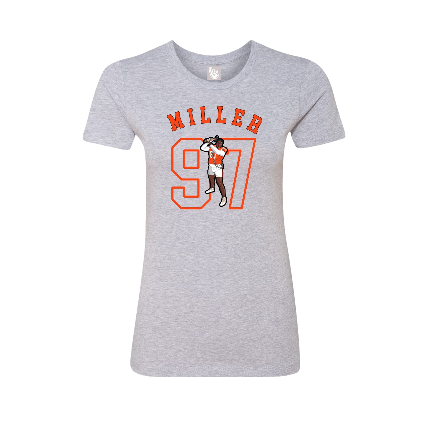Fitted Women's Tee — Shirsey Arch in Grey