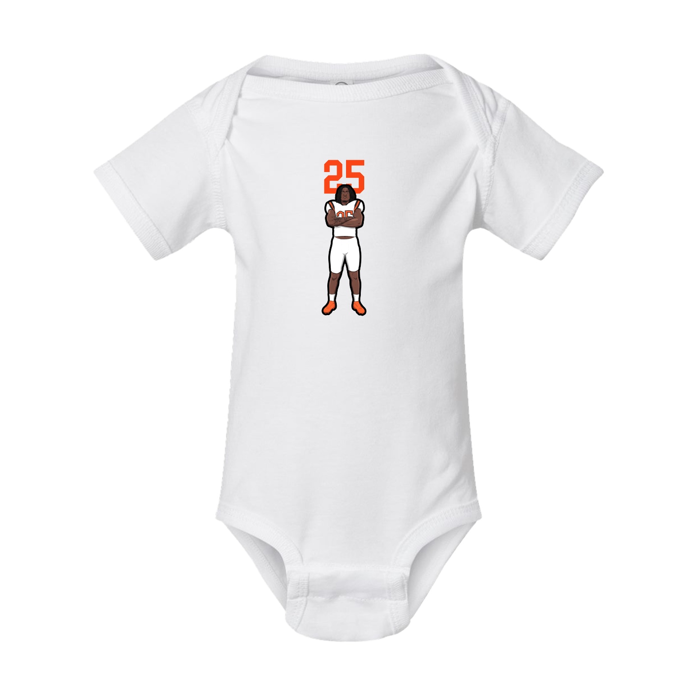 Baby Onesie — Number Top in White