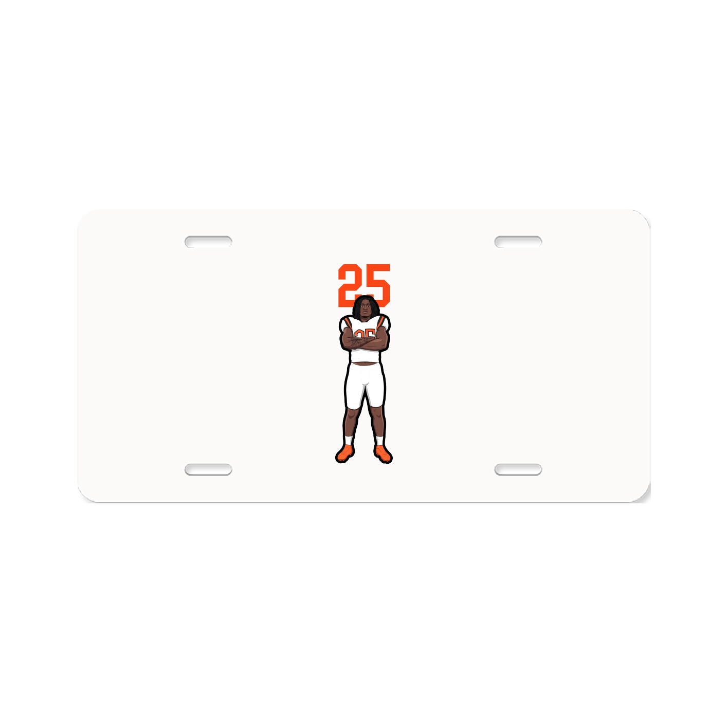 License Plate — Number Top in Classic