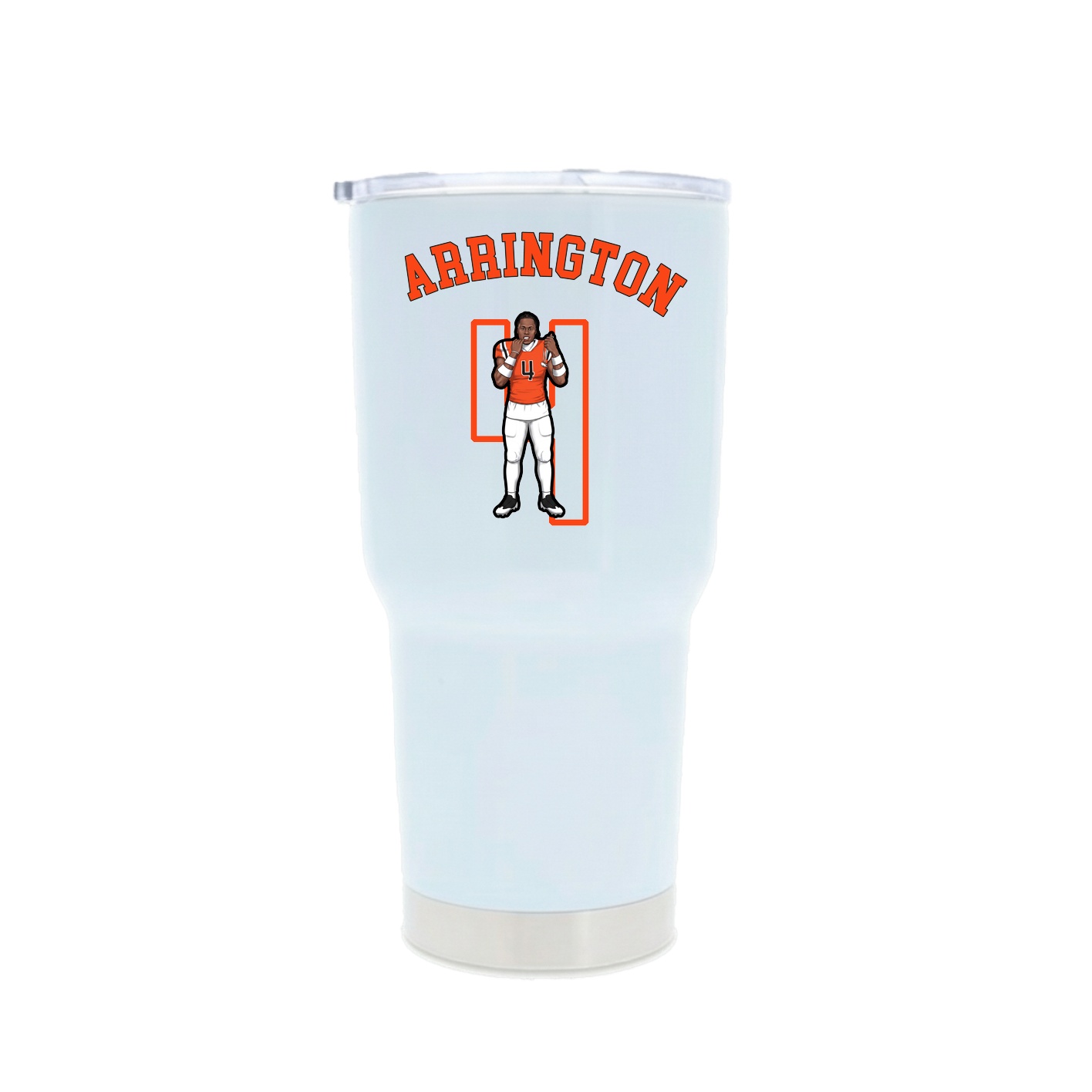 30oz Stainless Steel Tumbler — Shirsey Arch in White