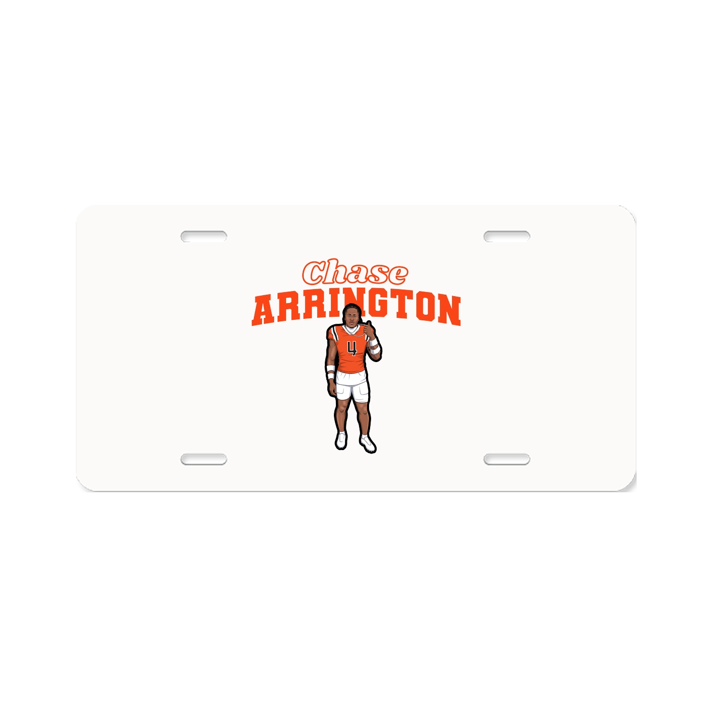 License Plate — Name Arch in Classic