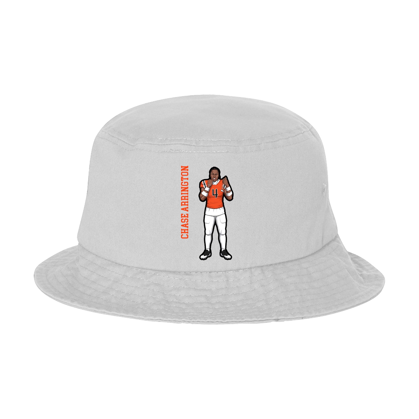 Bucket Cap — Name Vertical in White