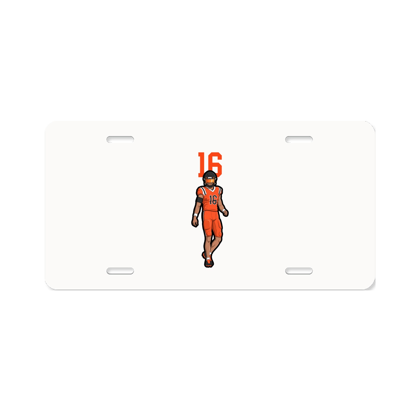 License Plate — Number Top in Classic
