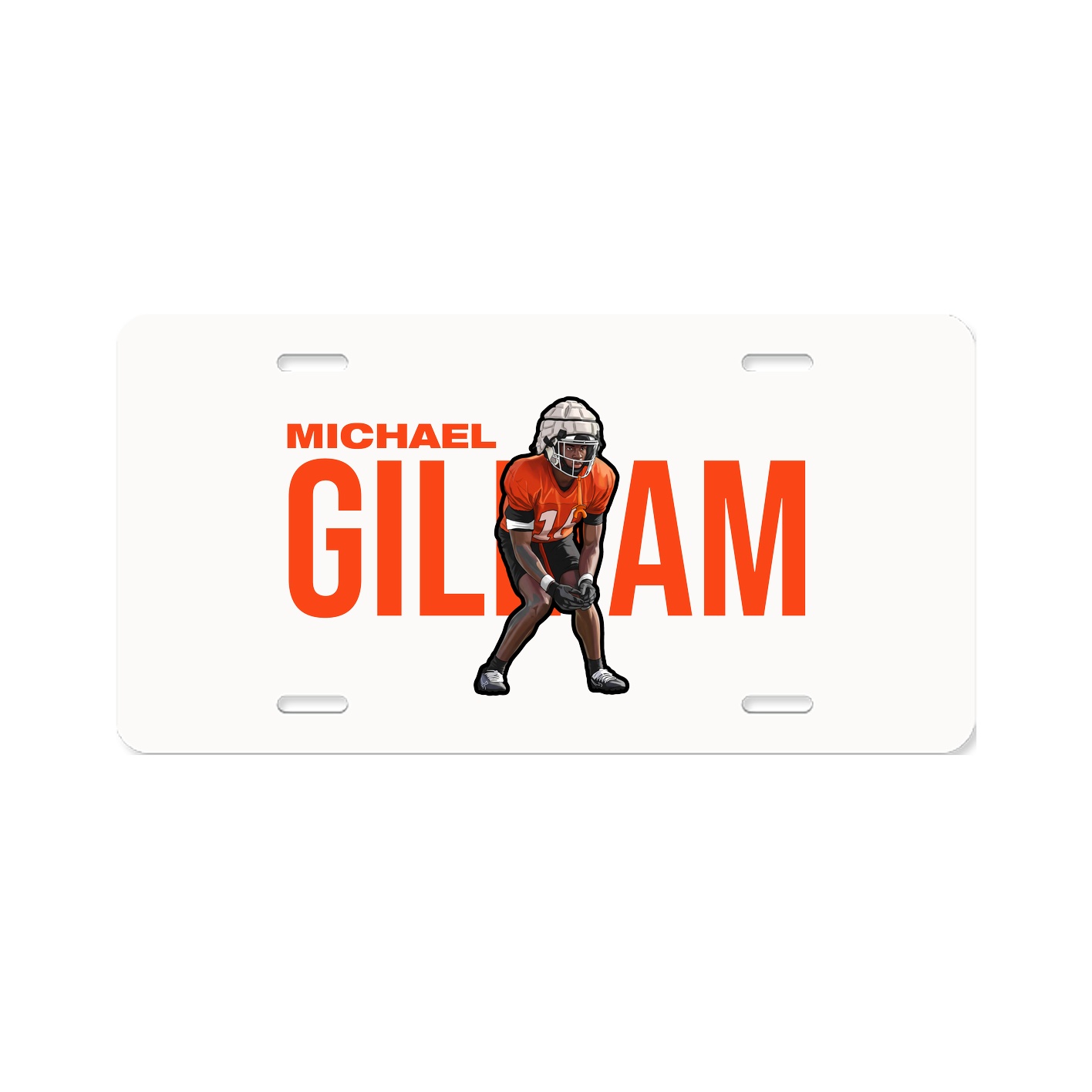 License Plate — Player Name in Classic