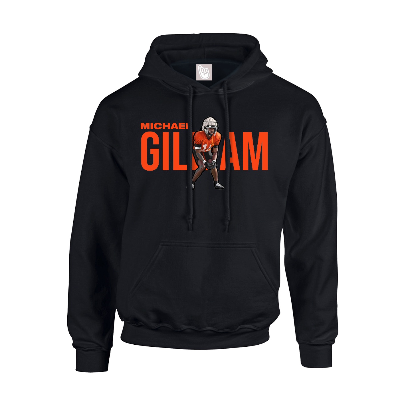 Hoodie — Player Name in Black