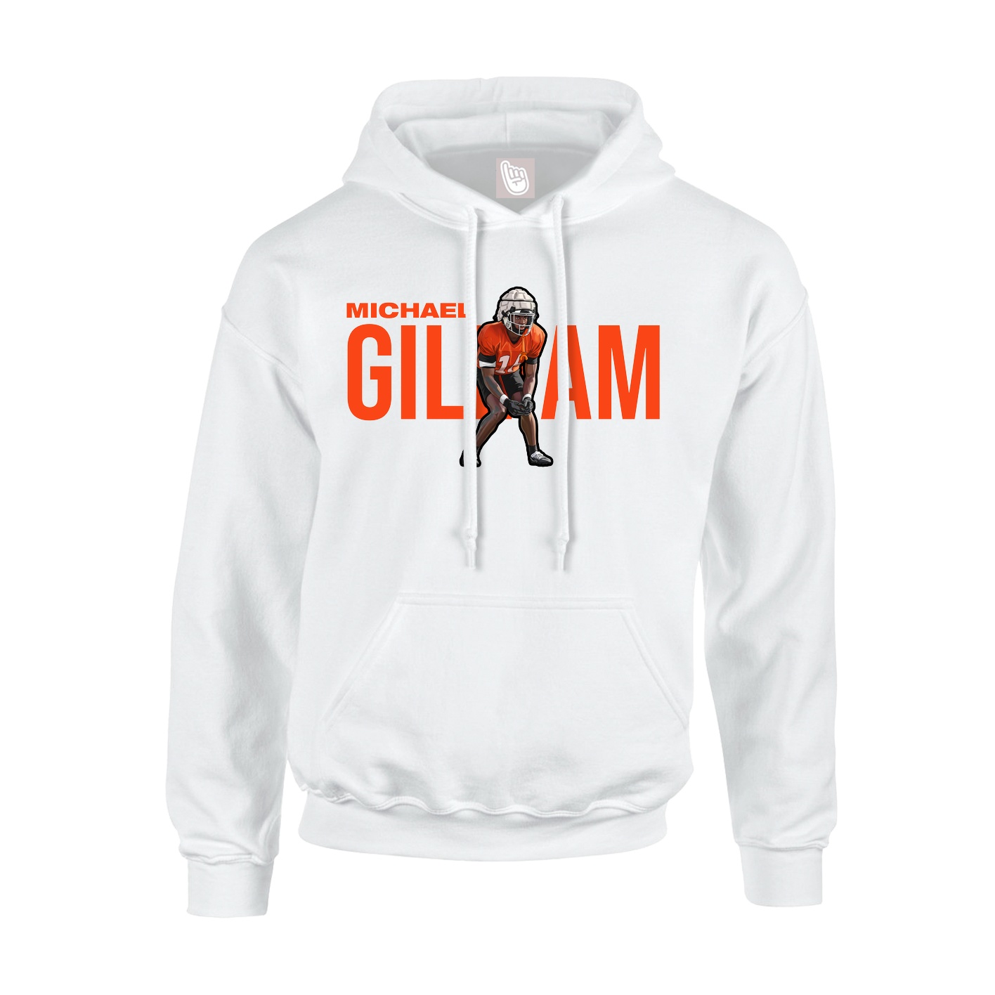 Youth Hoodie — Player Name in White