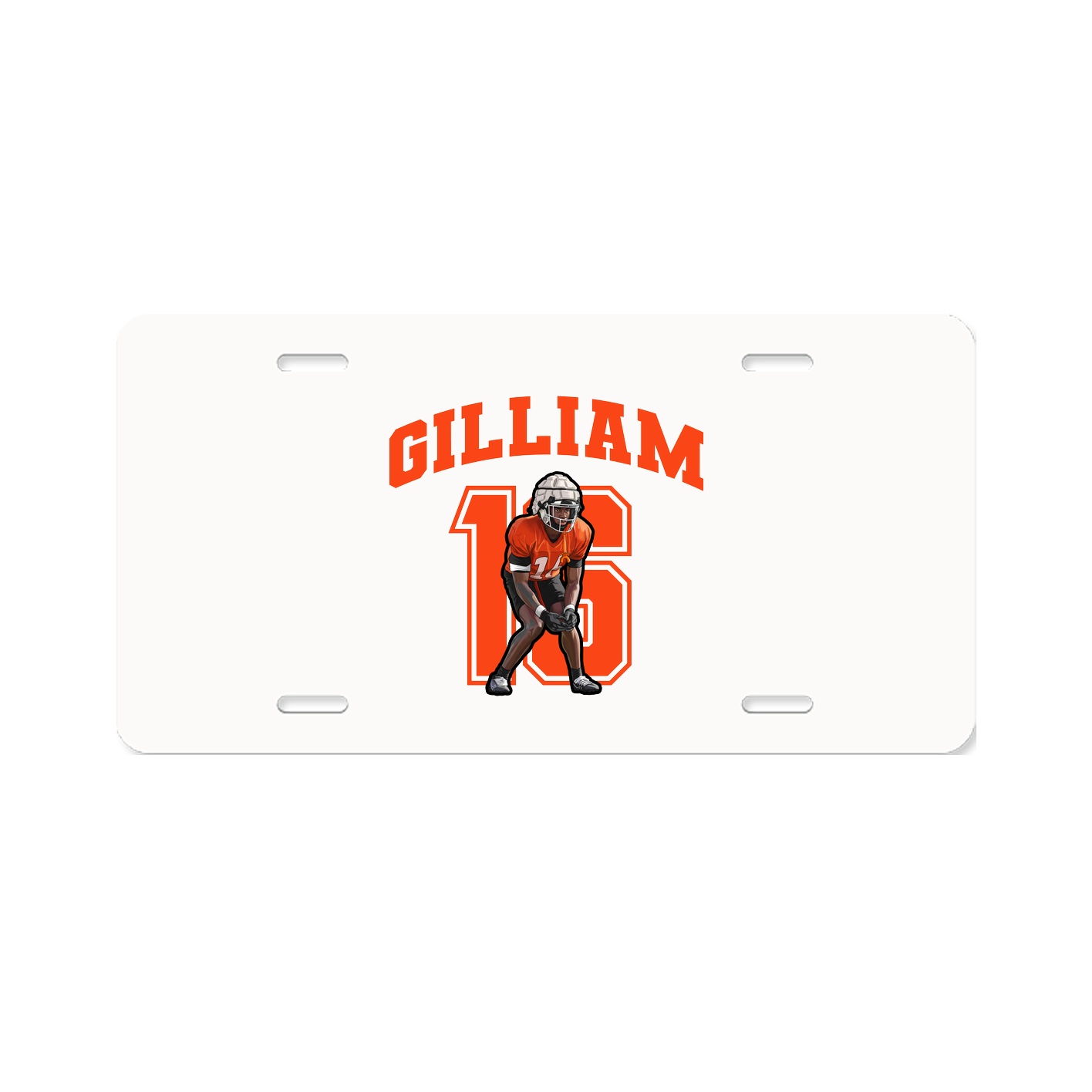 License Plate — Number in Classic