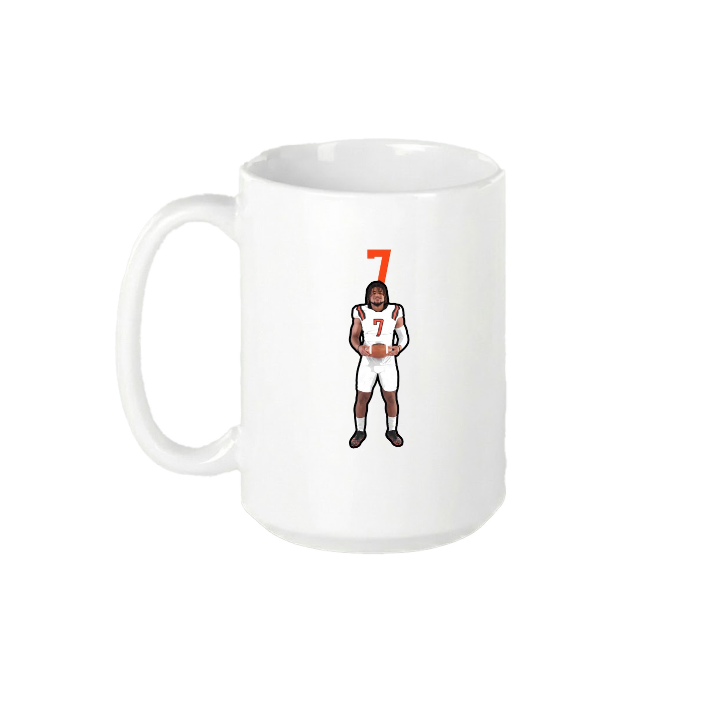 15oz Coffee Mug — Number Top in White
