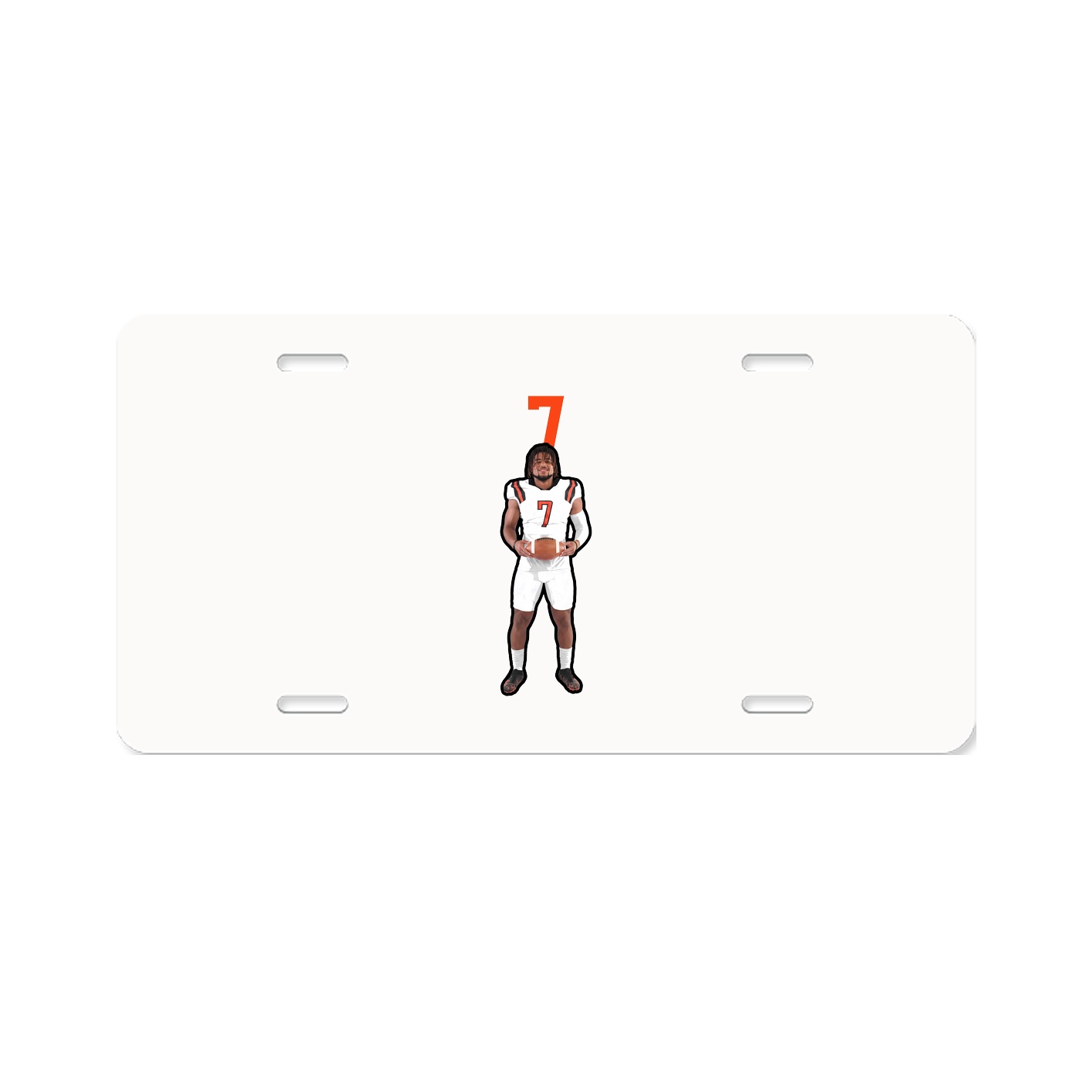 License Plate — Number Top in Classic