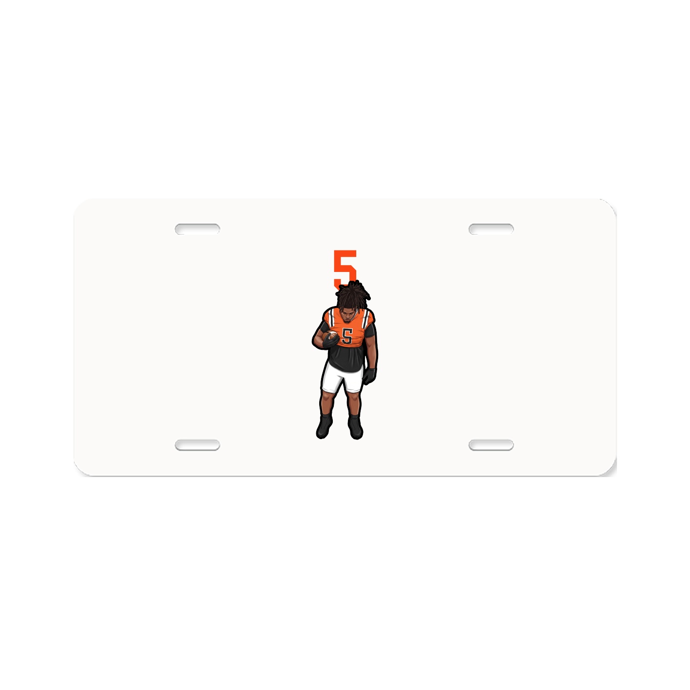 License Plate — Number Top in Classic