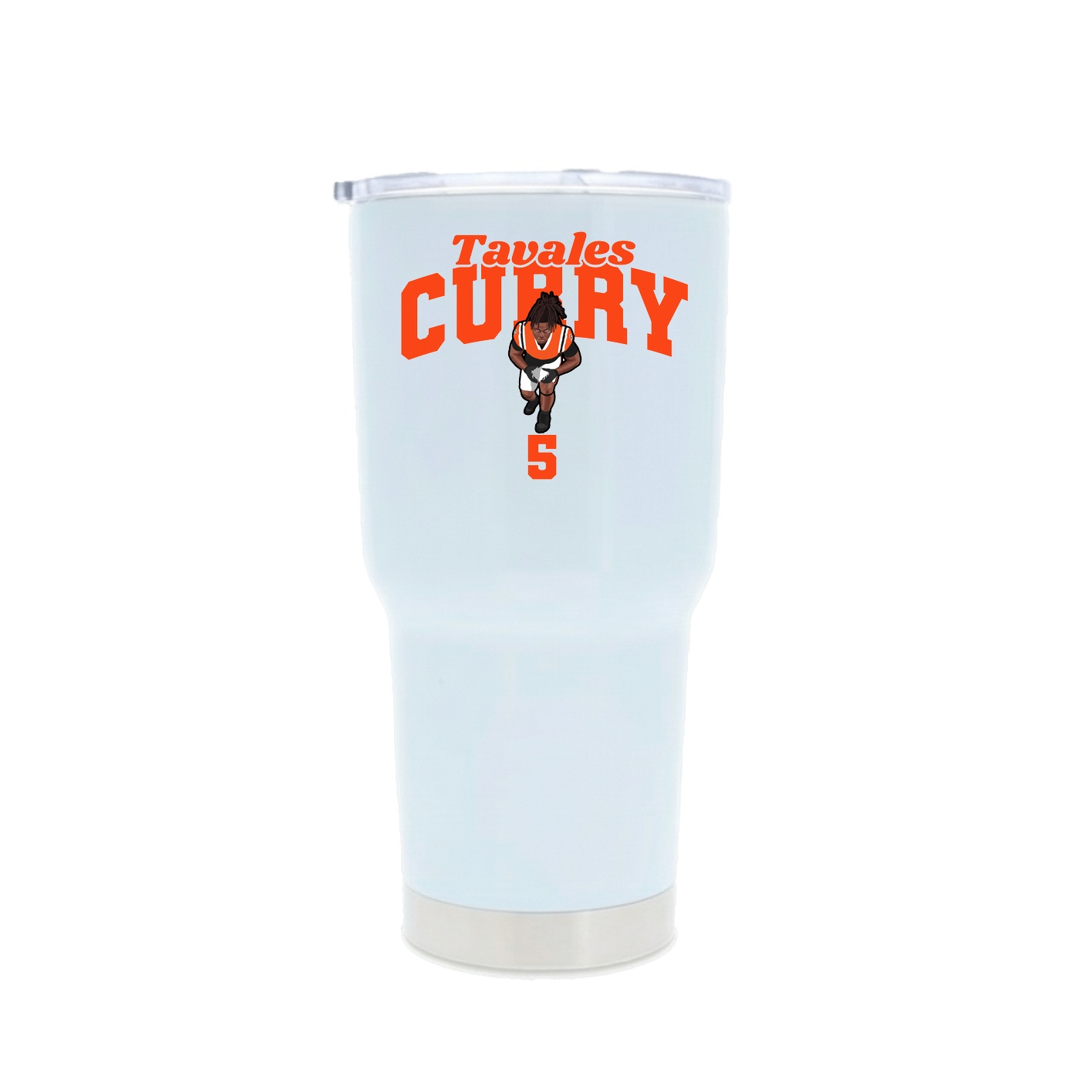 30oz Stainless Steel Tumbler — Signature Arch in White
