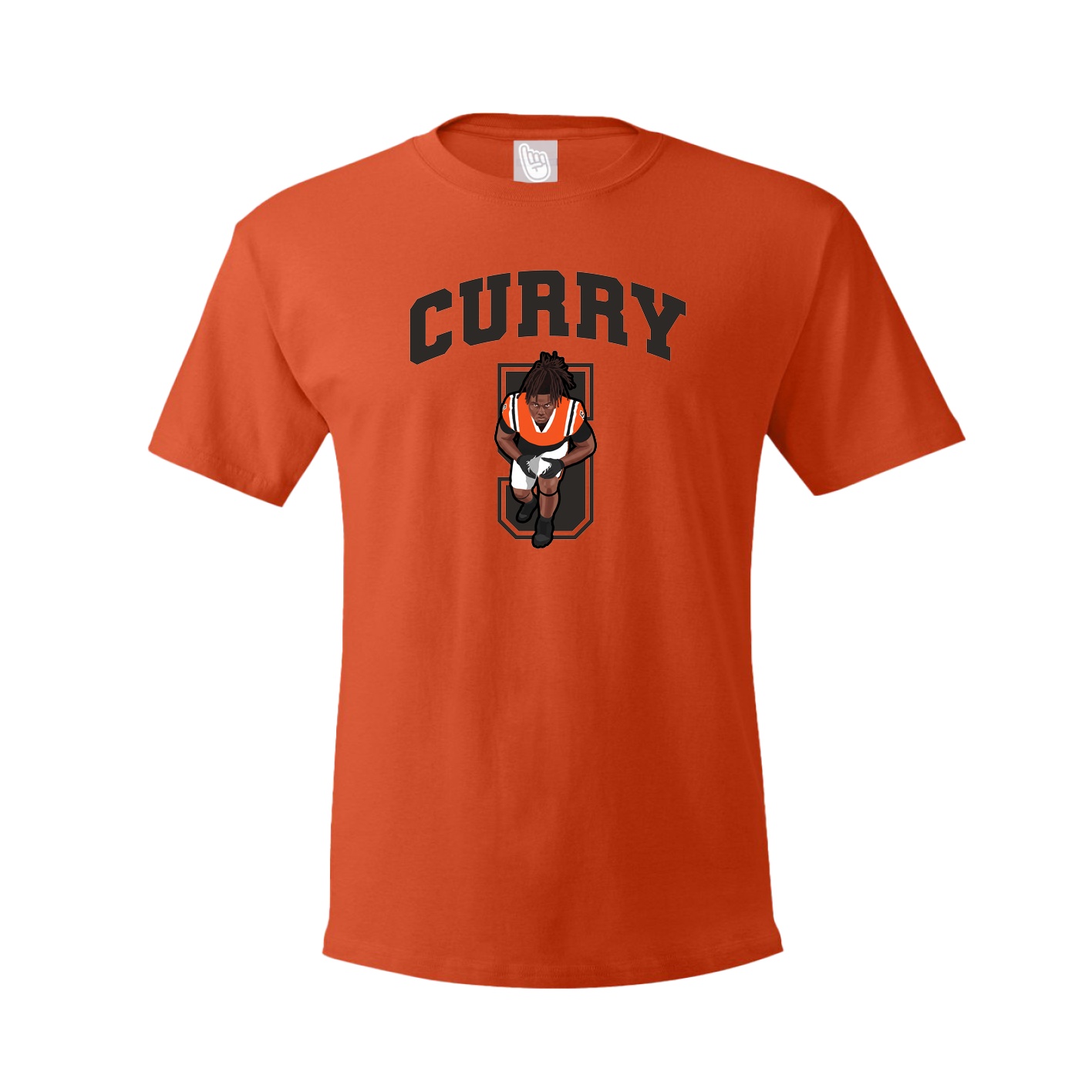 Youth Tee — Number in Orange