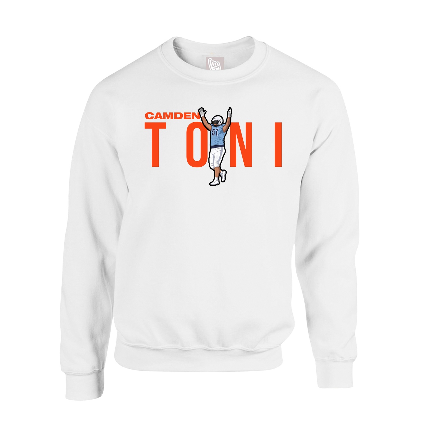 Fleece Crew — Player Name in White