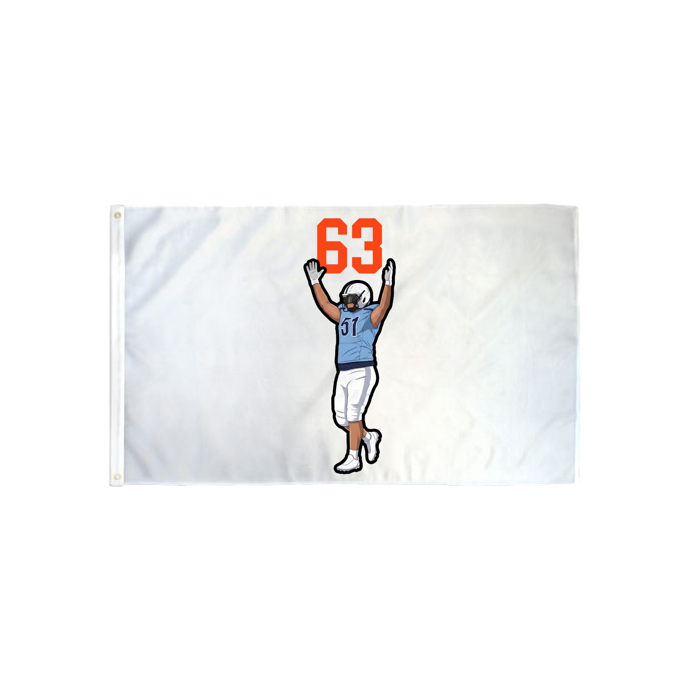 3x5 Flag — Number Top in Classic