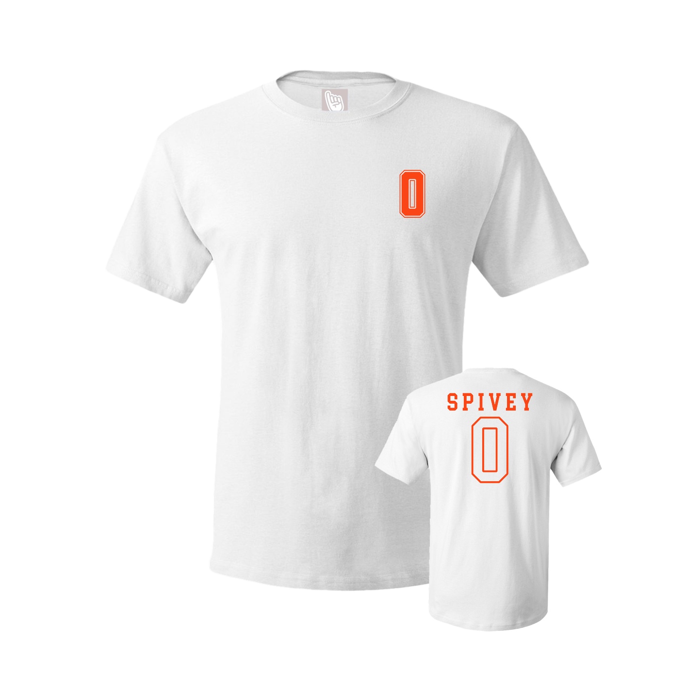 Youth Tee — Chest Back in White