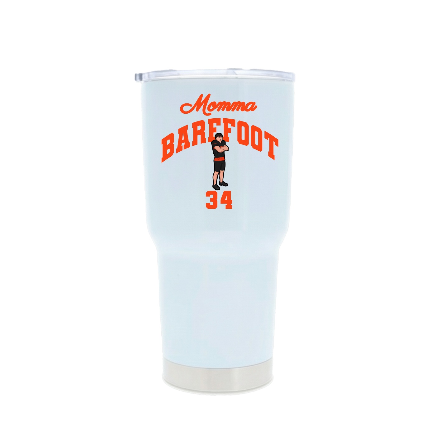 30oz Stainless Steel Tumbler — Mothers Day Arch in White