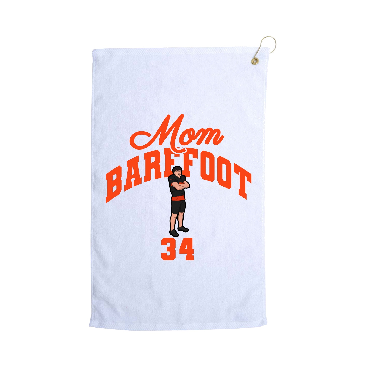 Golf Towel — Mothers Day Arch in White