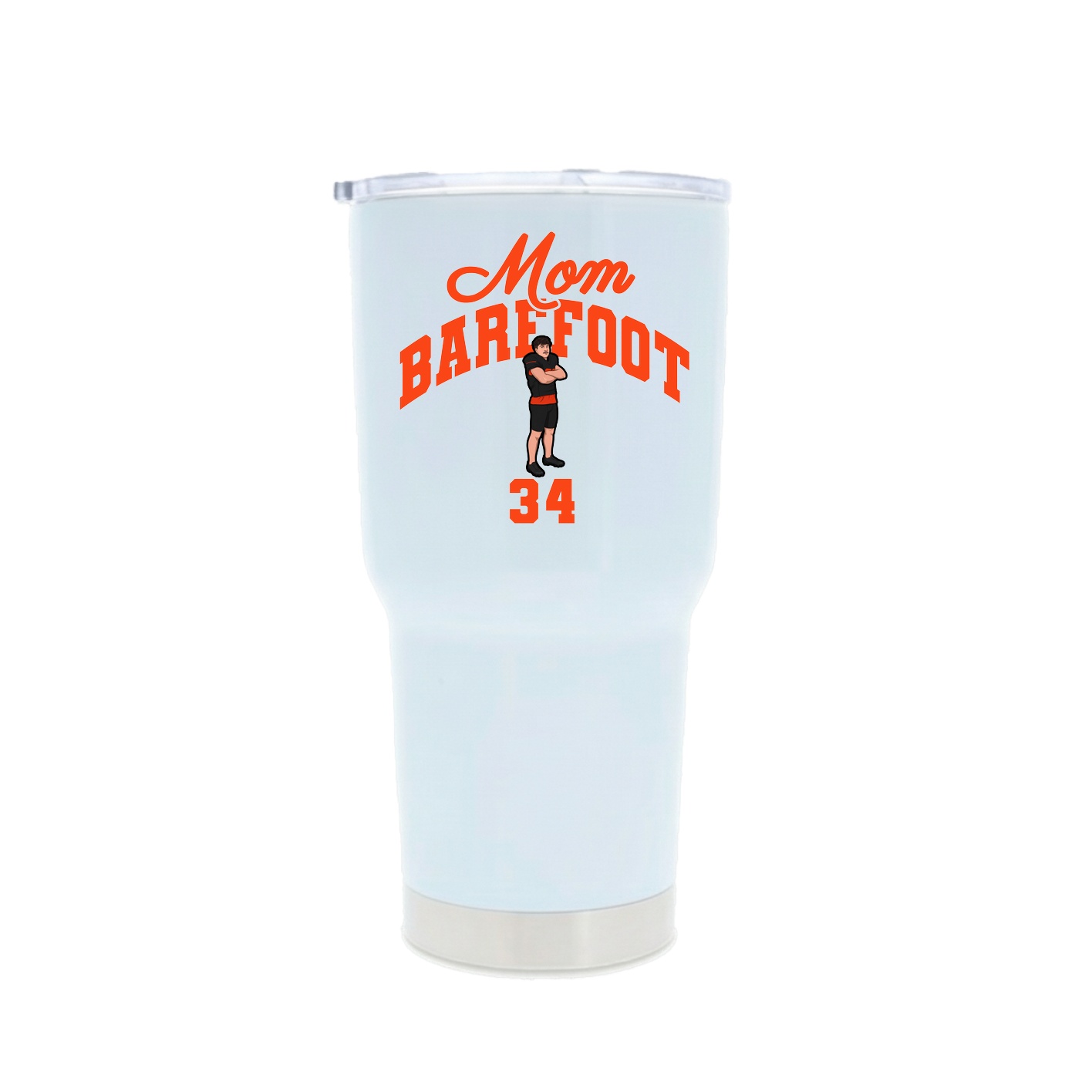 30oz Stainless Steel Tumbler — Mothers Day Arch in White