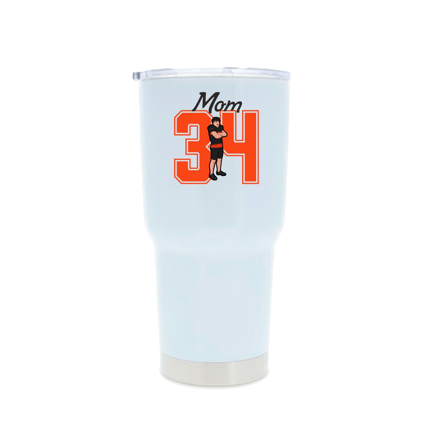 30oz Stainless Steel Tumbler — Mothers Day Shirsey in White