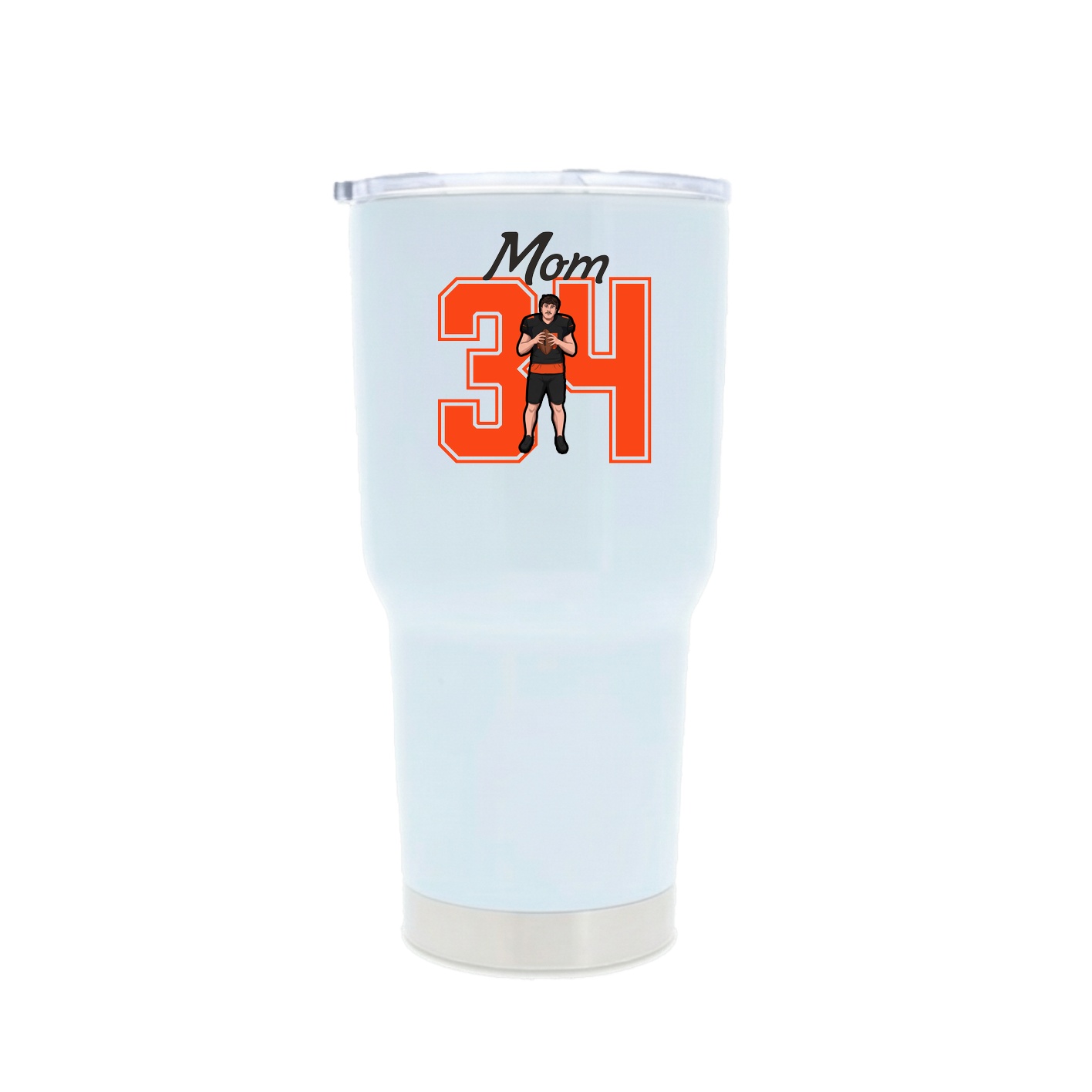 30oz Stainless Steel Tumbler — Mothers Day Shirsey in White