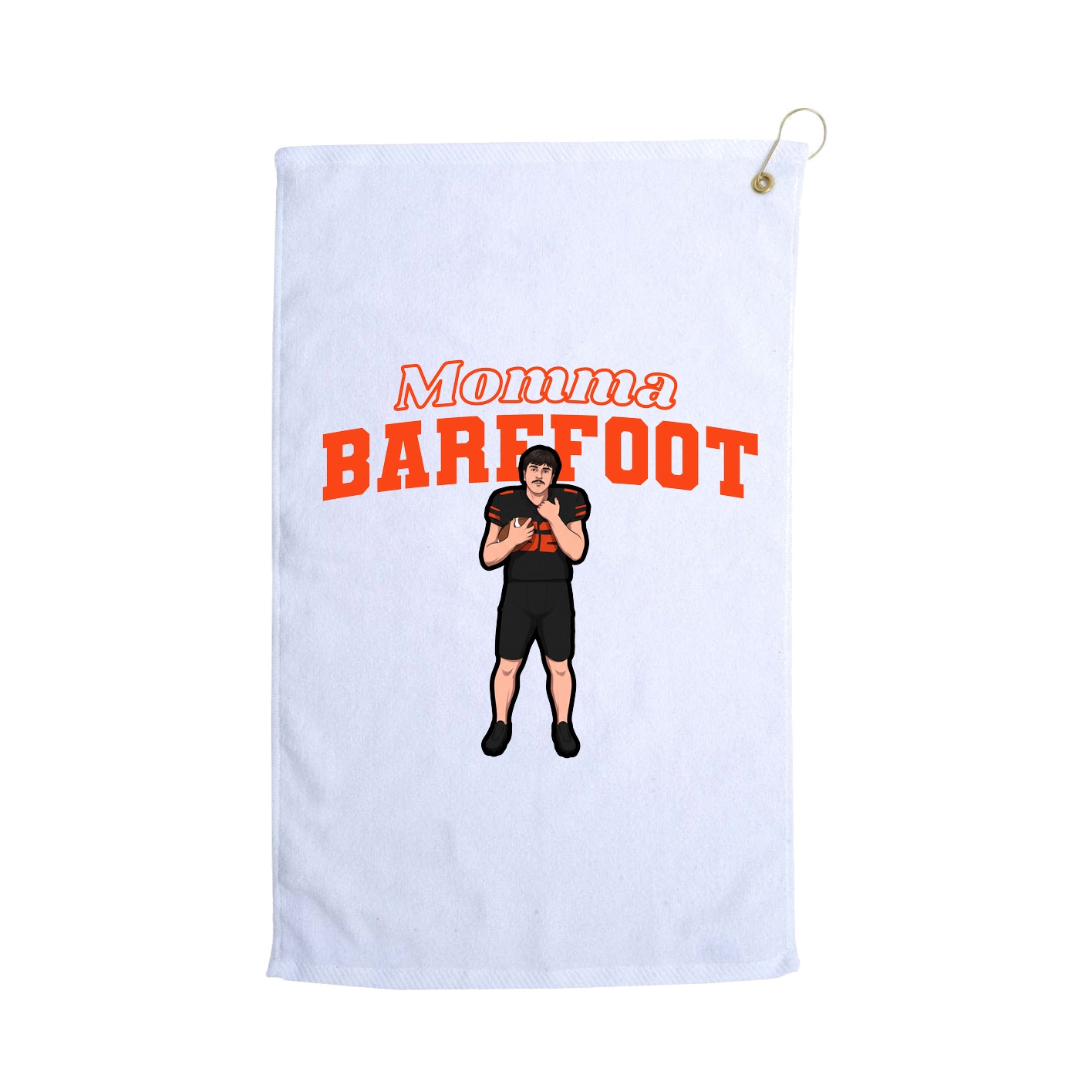Golf Towel — Mothers Day Block in White