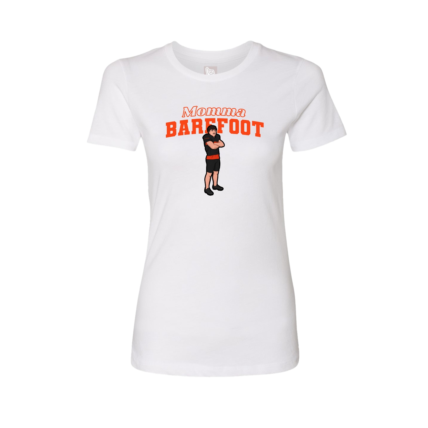 Womens Tee — Mothers Day Block in White