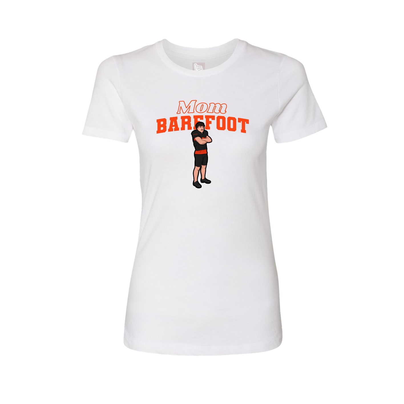 Womens Tee — Mothers Day Block in White