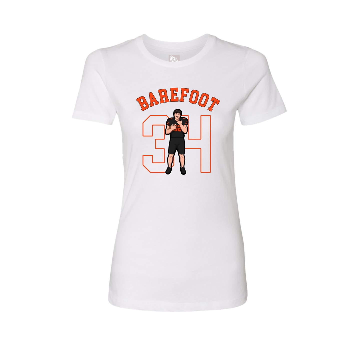 Fitted Women's Tee — Shirsey Arch in White