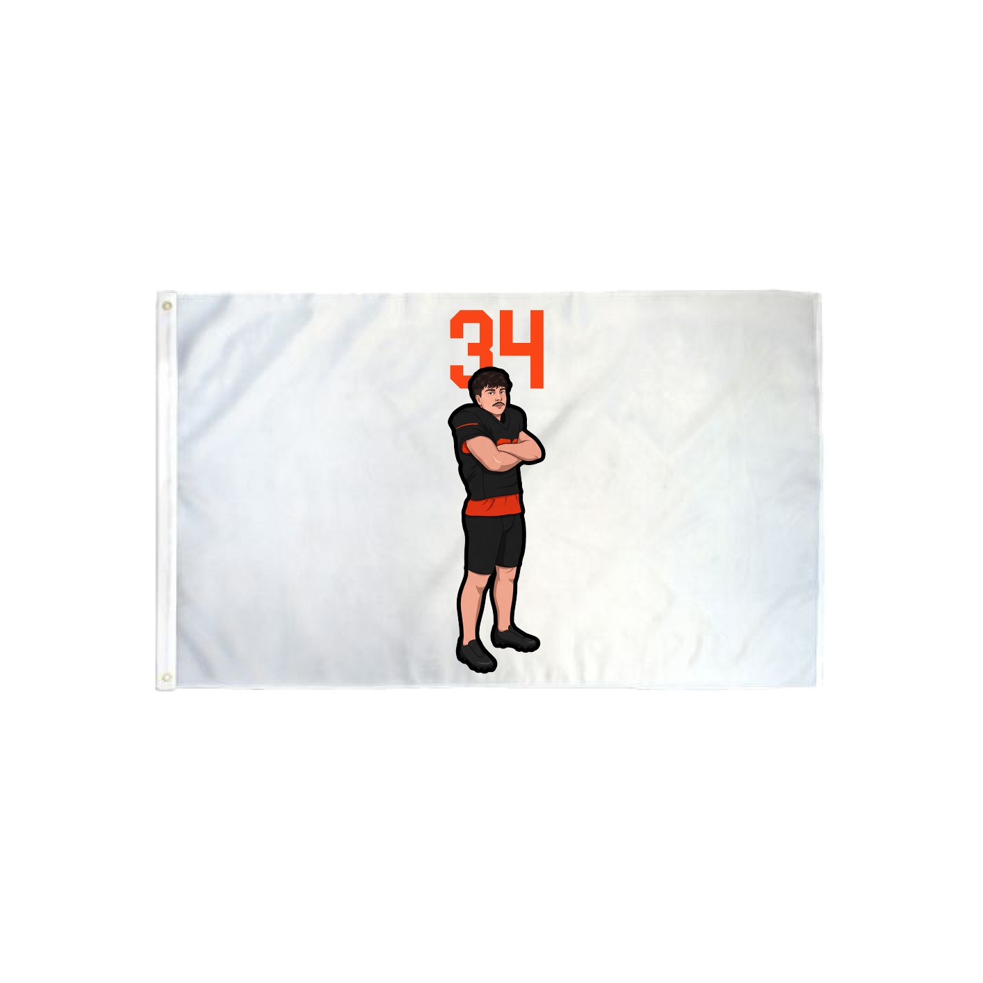 3x5 Flag — Number Top in Classic