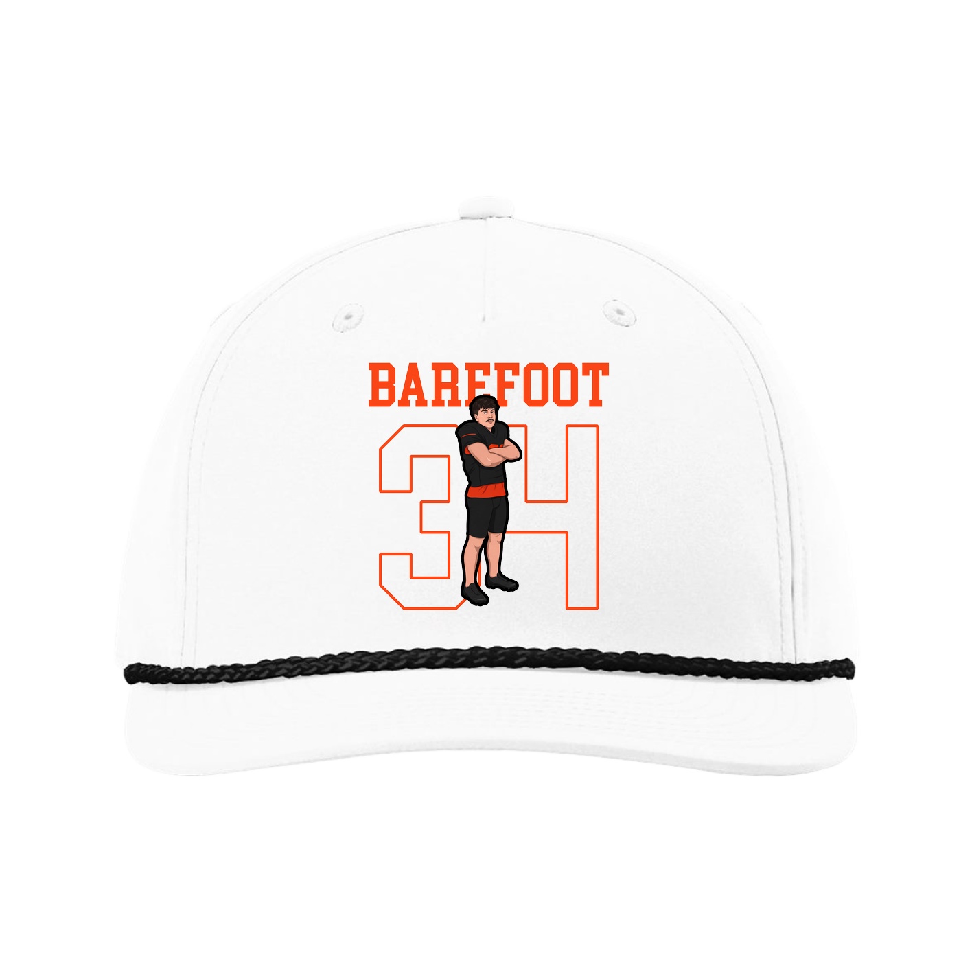 Five-Panel Classic Rope Cap — Shirsey in White